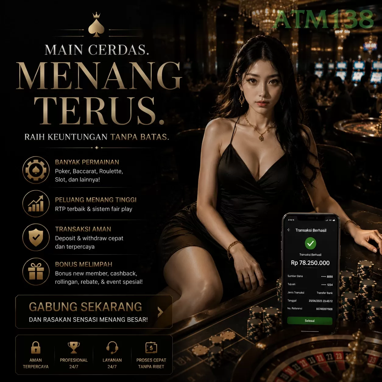 Login atm138 Sekarang Bonus Melimpah